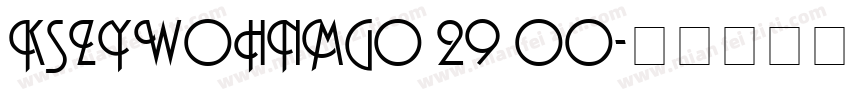 KSZYWOHNMG0 29 00字体转换